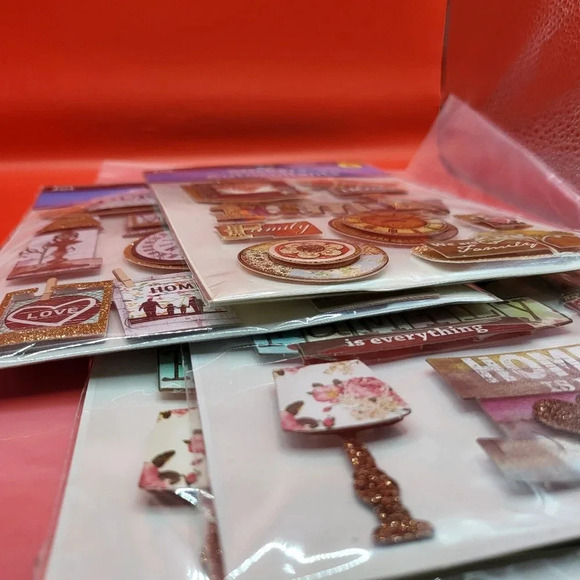 Jot Stickers Lot 4 pack - New - 3D Home Love Family Scrapbooking Stickers - Picture 5 of 5